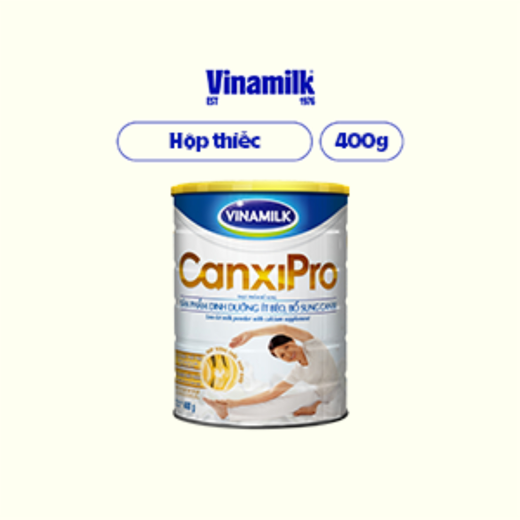 Sữa bột Vinamilk CanxiPro - Hộp thiếc 400g