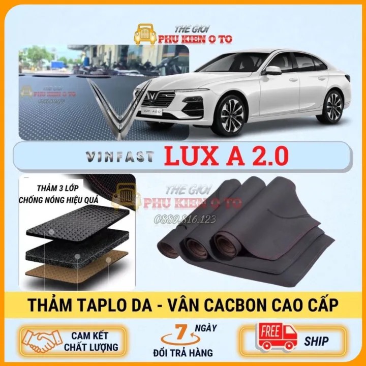 Thảm Taplo Da Cacbon cao cấp VINFAT LUX A đời 2029 - 2022, Chống động nóng, chống trơn trượt