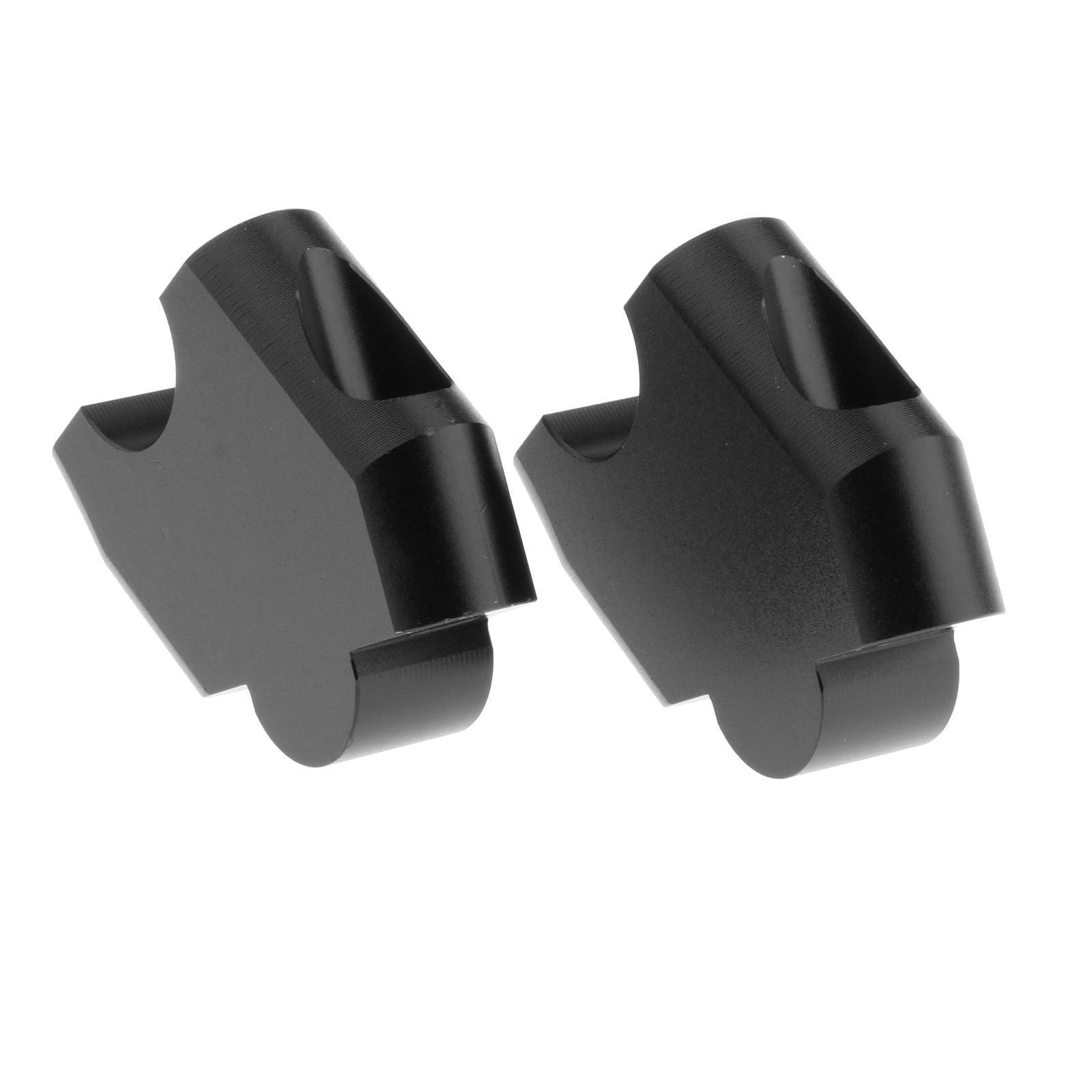 Motorcycle CNC Handlebar Riser Clamp Kit for Black