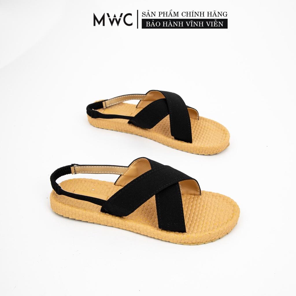 GIÀY SANDAL NỮ THỜI TRANG MWC - SANDAL ĐẾ CAO SU BỆT - GIÀY SANDAL QUAI CHÉO CÁ TÍNH NUSD- 2721