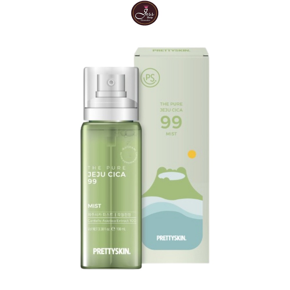 Xịt Khoáng Rau Má PrettySkin The Pure Jeju Cica 99 Mist 100ml