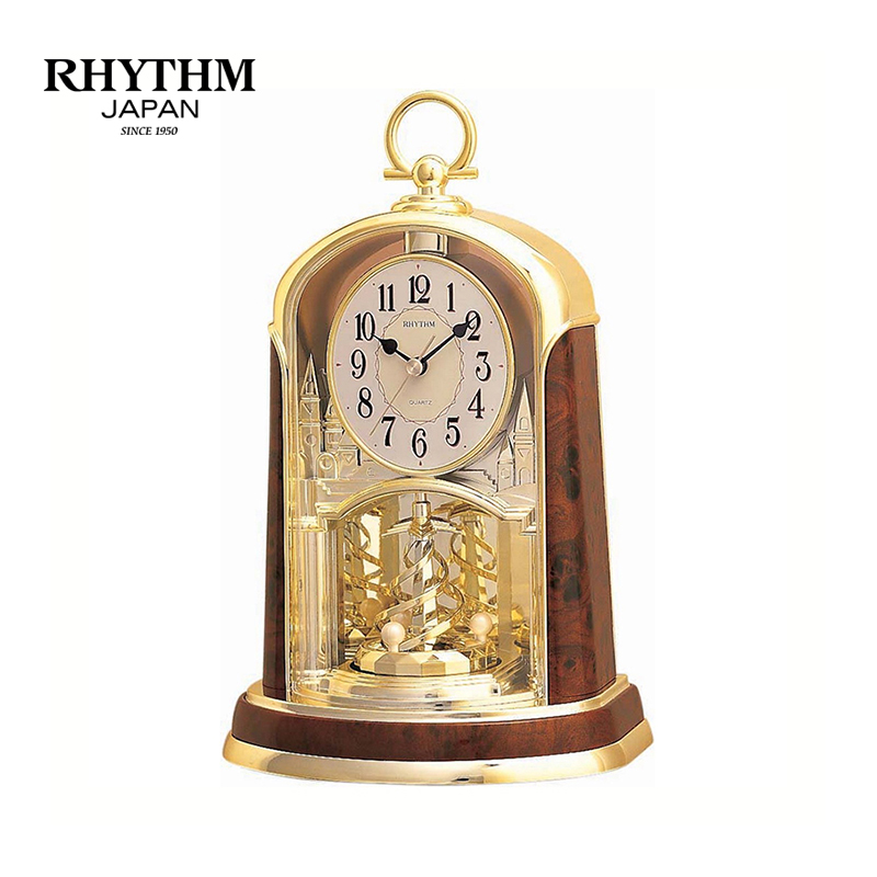Đồng Hồ Để Bàn Rhythm 4SG713WS23 - Nâu (18.1 x 29.3 x 12.3 cm)