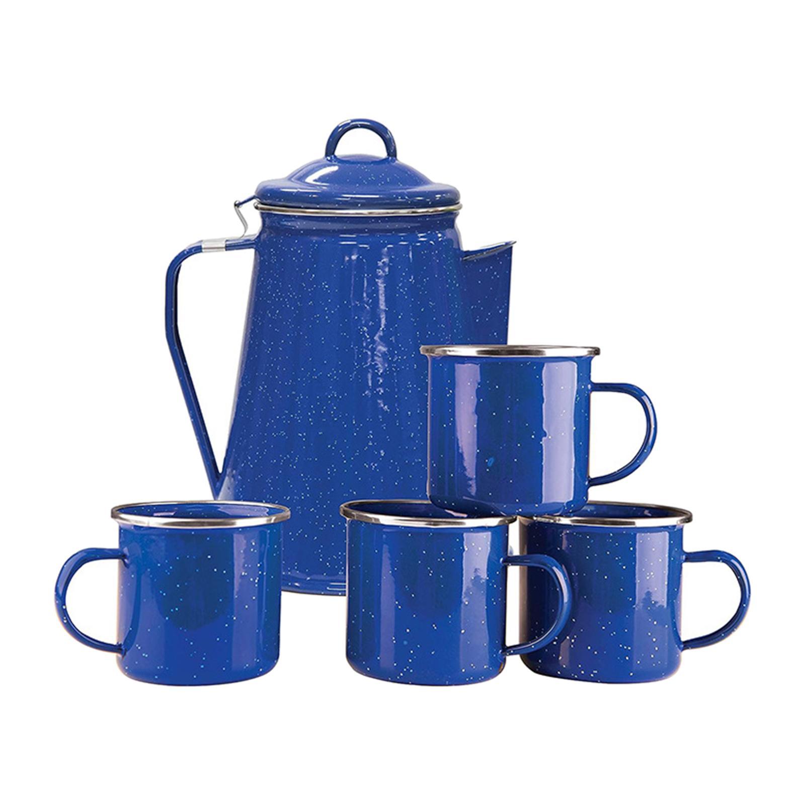 Enamel Coffee Kettle Water Pot Durable Cold Water Tea Pot Outdoor Coffee Pot