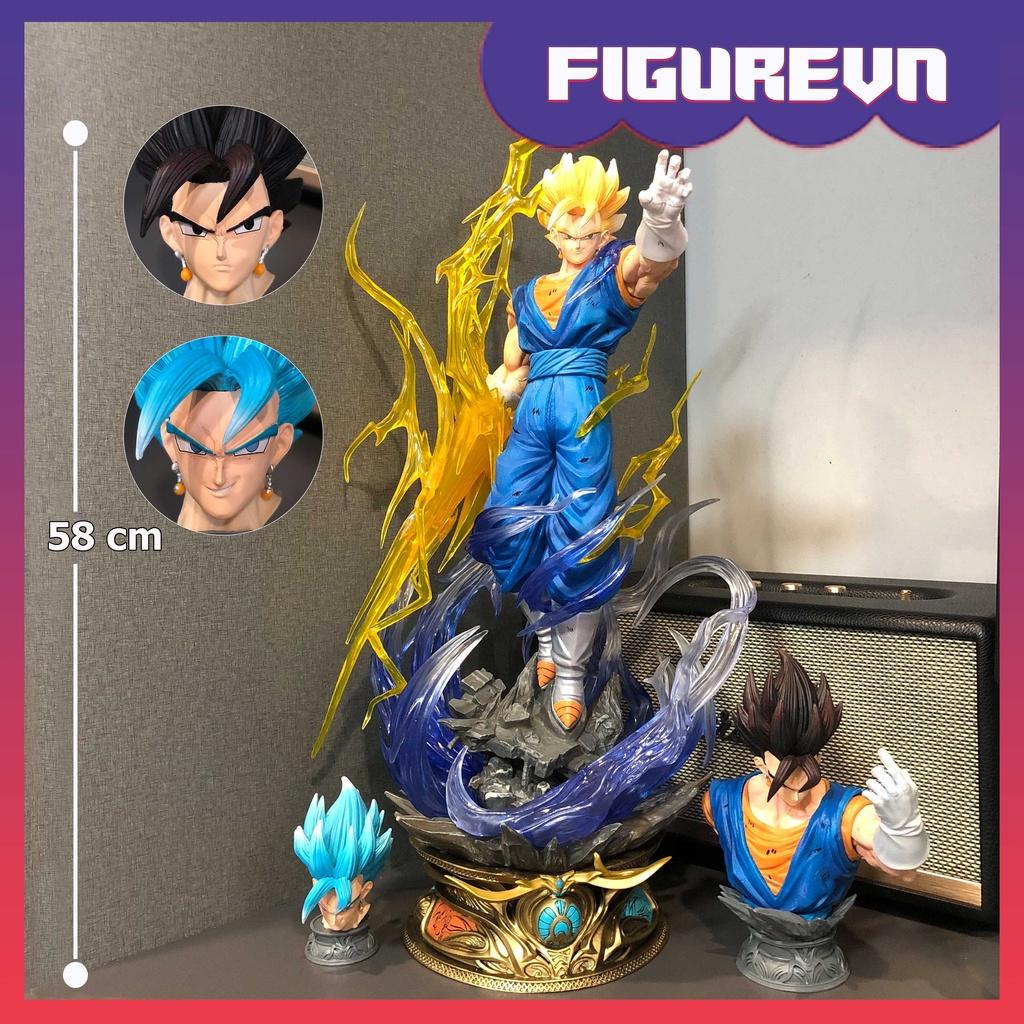 Siêu phẩm mô hình Vegito 3 đầu + 1 bán thân 58cm có LED - Dragon Ball