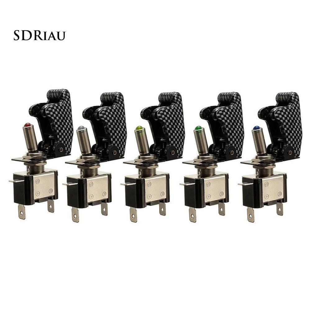 Bộ bật / tắt chuyển đổi có đèn led kèm miếng bảo vệ dành cho xe hơi