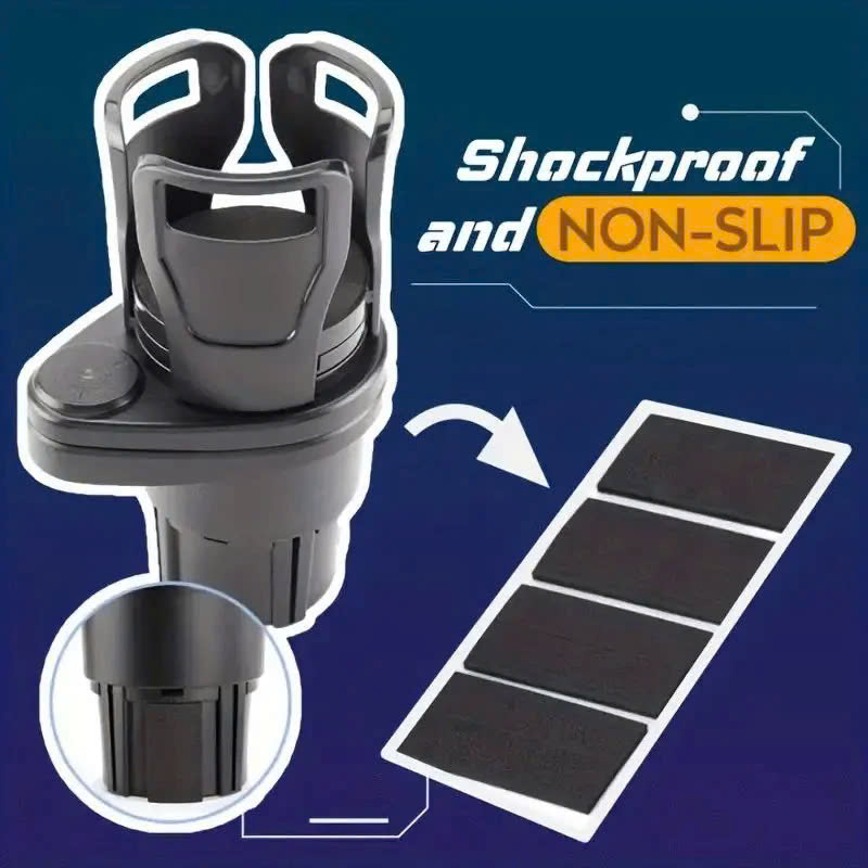 Khay Đựng Cốc Nước Hai Tầng Xoay 360 Độ Cho Xe Hơi - Giá Để Cốc Đa Năng Tiện Lợi - HÀNG CHÍNH HÃNG MINIIN