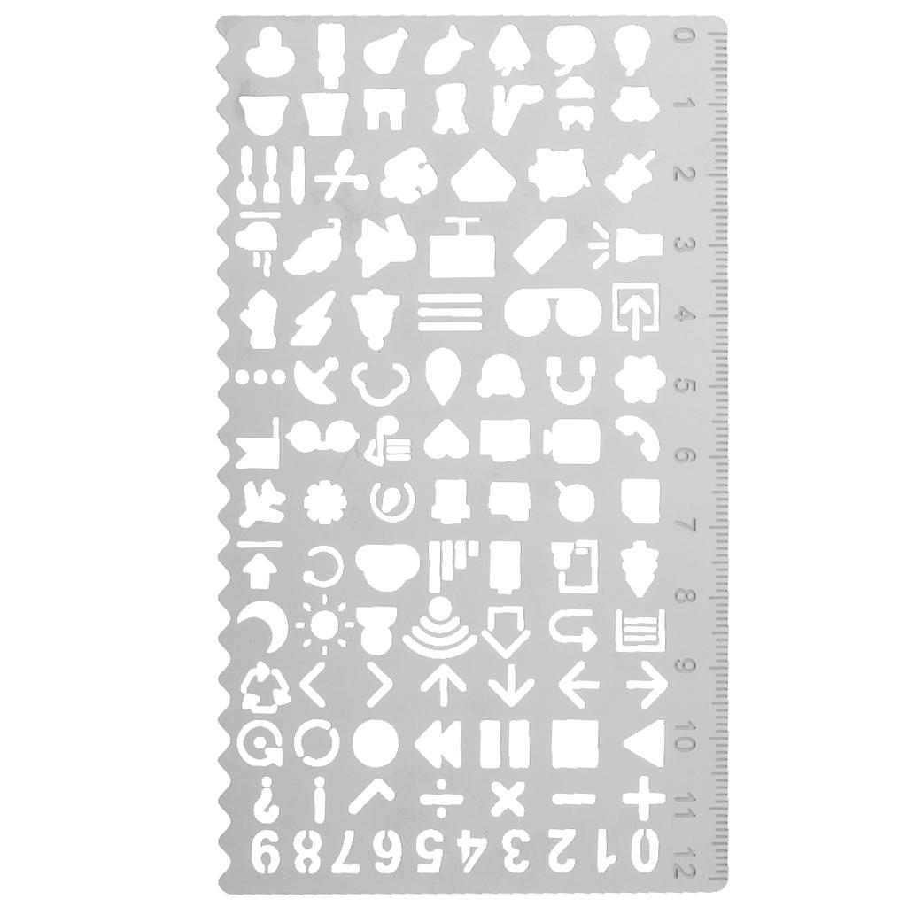 Ruler Bookmark for Journal Note Book Diary Hollow Ruler Drawing Template