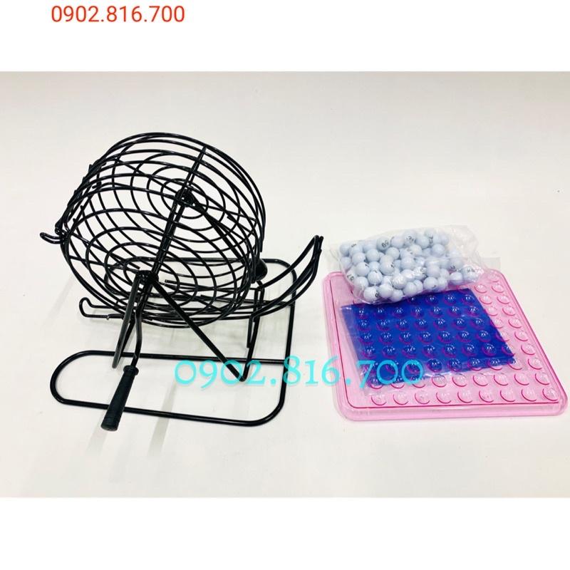 Đồ chơi LÔ TÔ BINGO Lồng sắt 48 tờ 90 số