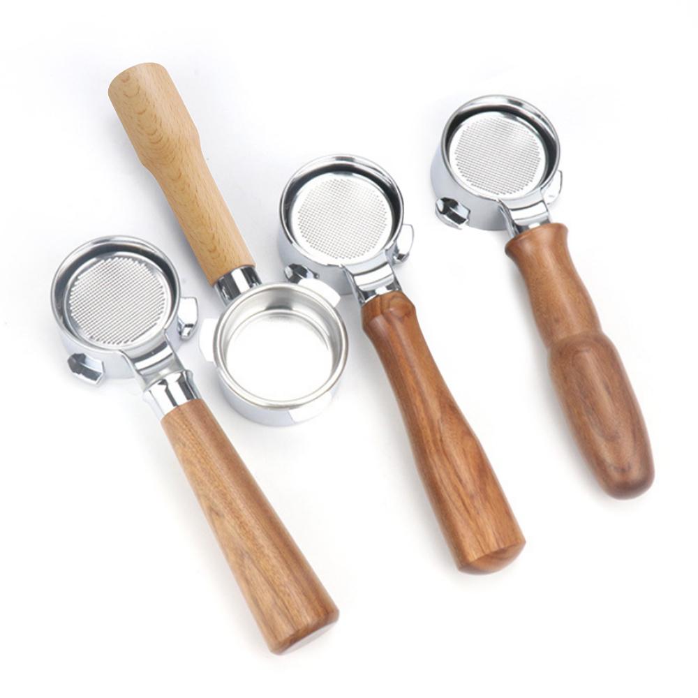 Bộ Lọc Cà Phê Không Đáy Tay Cầm Gỗ 54mm Thay Thế Cho Máy Pha Cà Phê Breville 880 / 870 / 850
