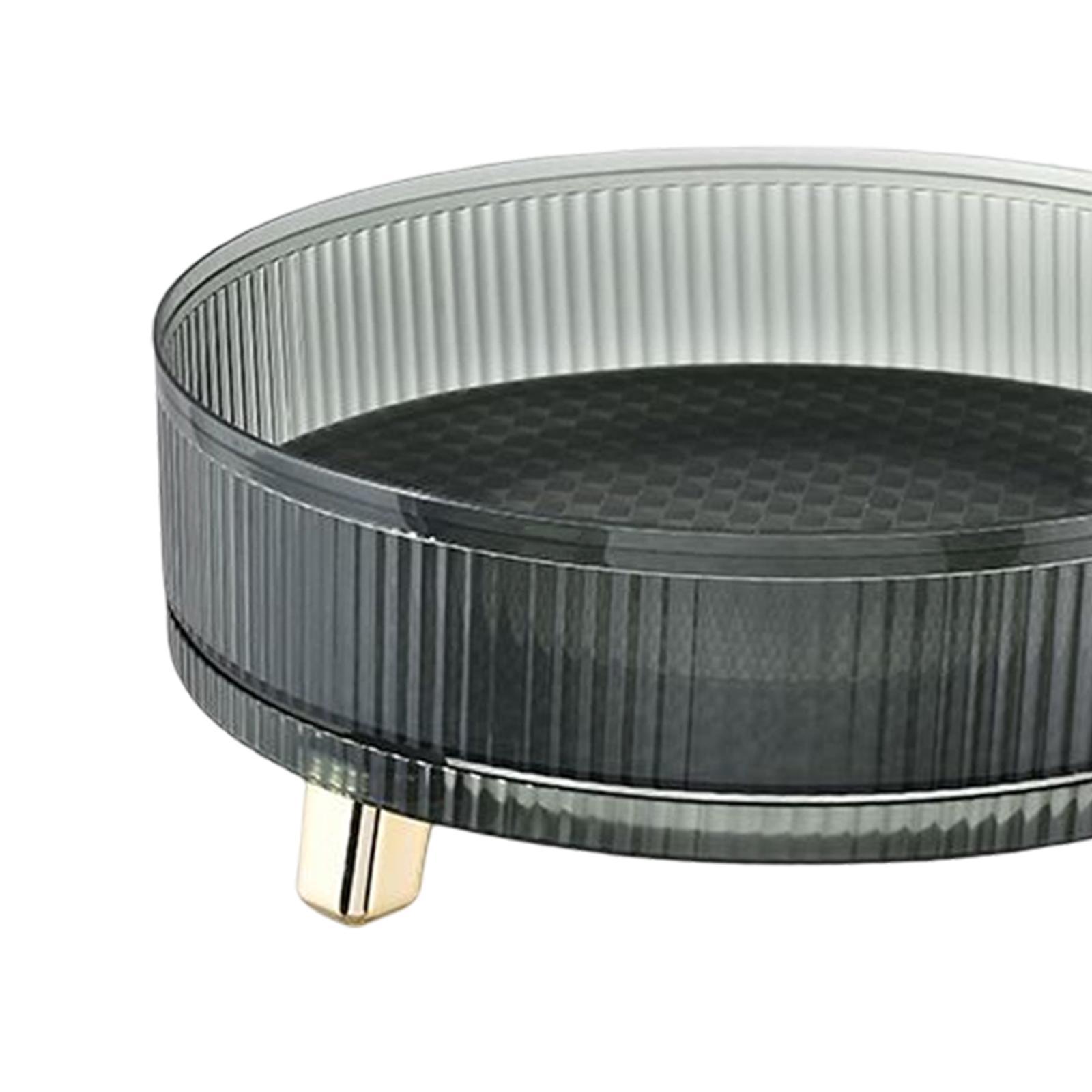 Perfume Display Tray Rotating Spice Holder Clear