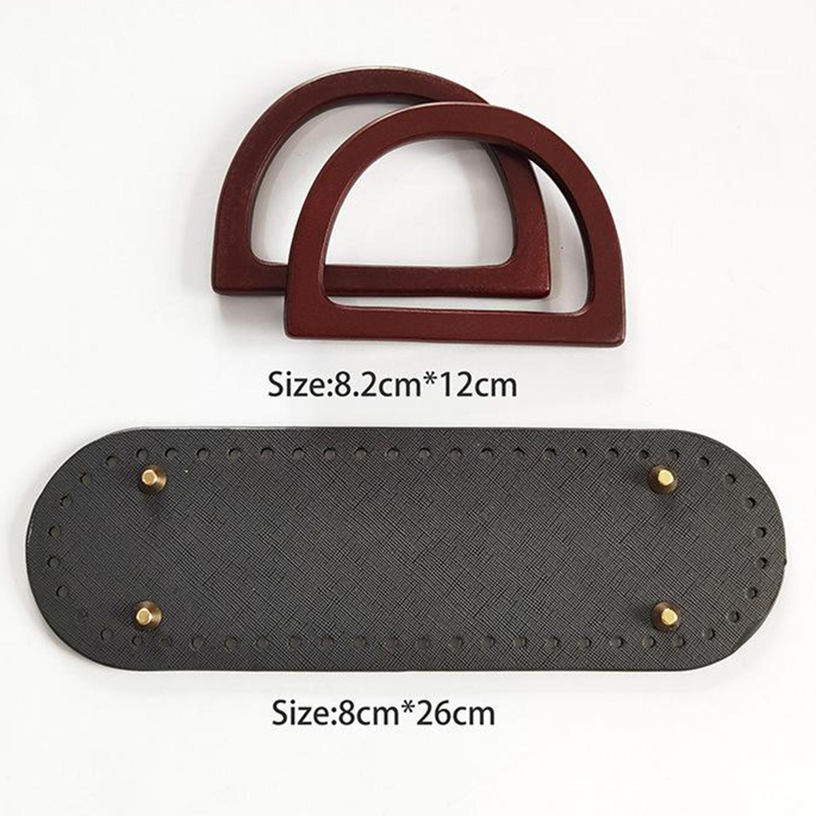 4Pcs Hardened DIY Crochet Bag Bottom mat Insert Handbag Accessories