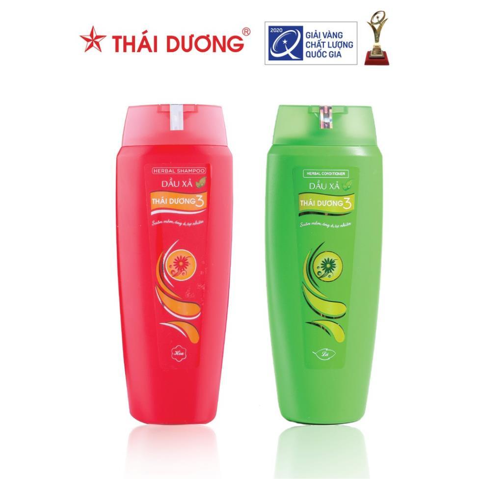 Bộ sản phẩm Dầu gội và dầu xả dược liệu Thái Dương 3 200ml 2022