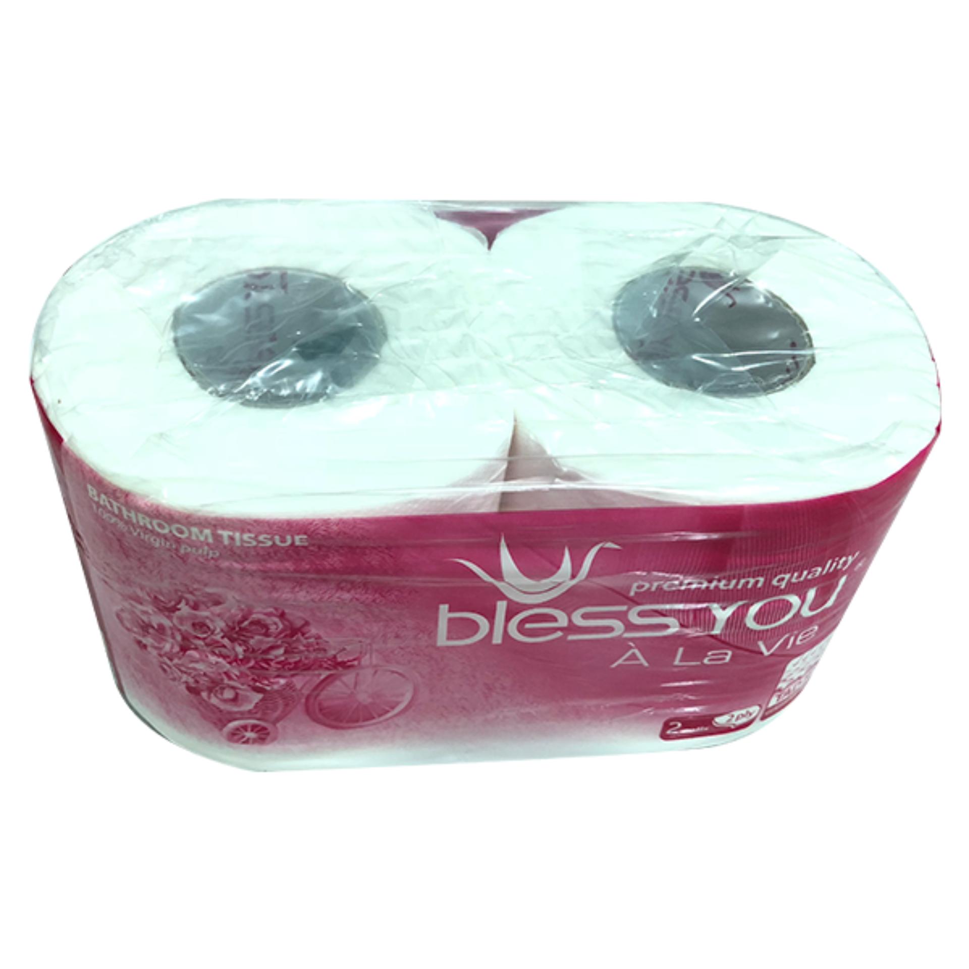 Lốc 10 Cuộn Giấy Vệ Sinh Cao Cấp Bless You À La Vie 2 Lớp