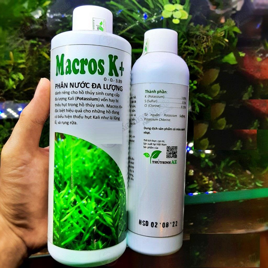 Phân nước thủy sinh cung cấp Kali Macros K+ - Phân Nước Cung Cấp Kali Cho Cây Thuỷ Sinh - Phụ kiện thủy sinh - shopleo