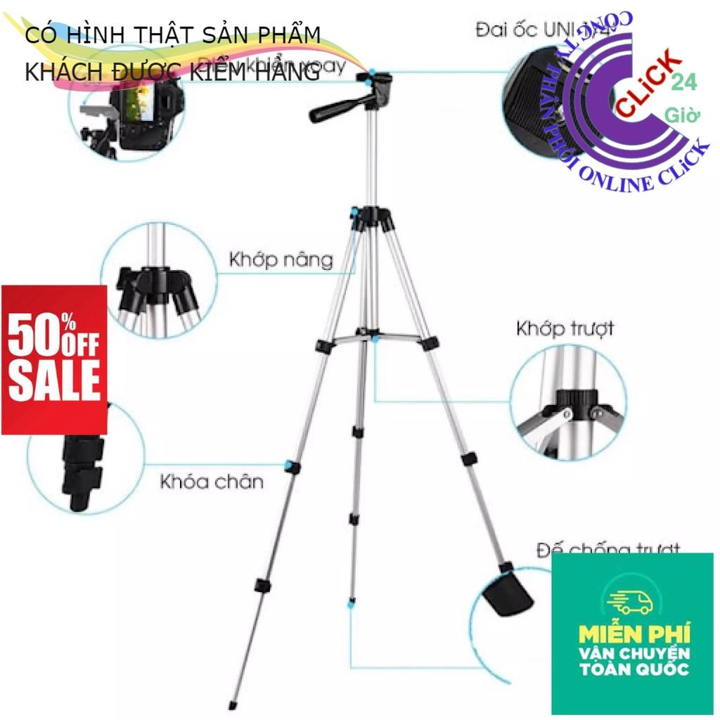 Gậy 3 Chân Tripod TF-3110 - Giá Đỡ Quay Phim Chụp Ảnh Chất Liệu Hợp Kim, Nhẹ, Chắc Chắn, Có Sức Chịu Tải Tốt