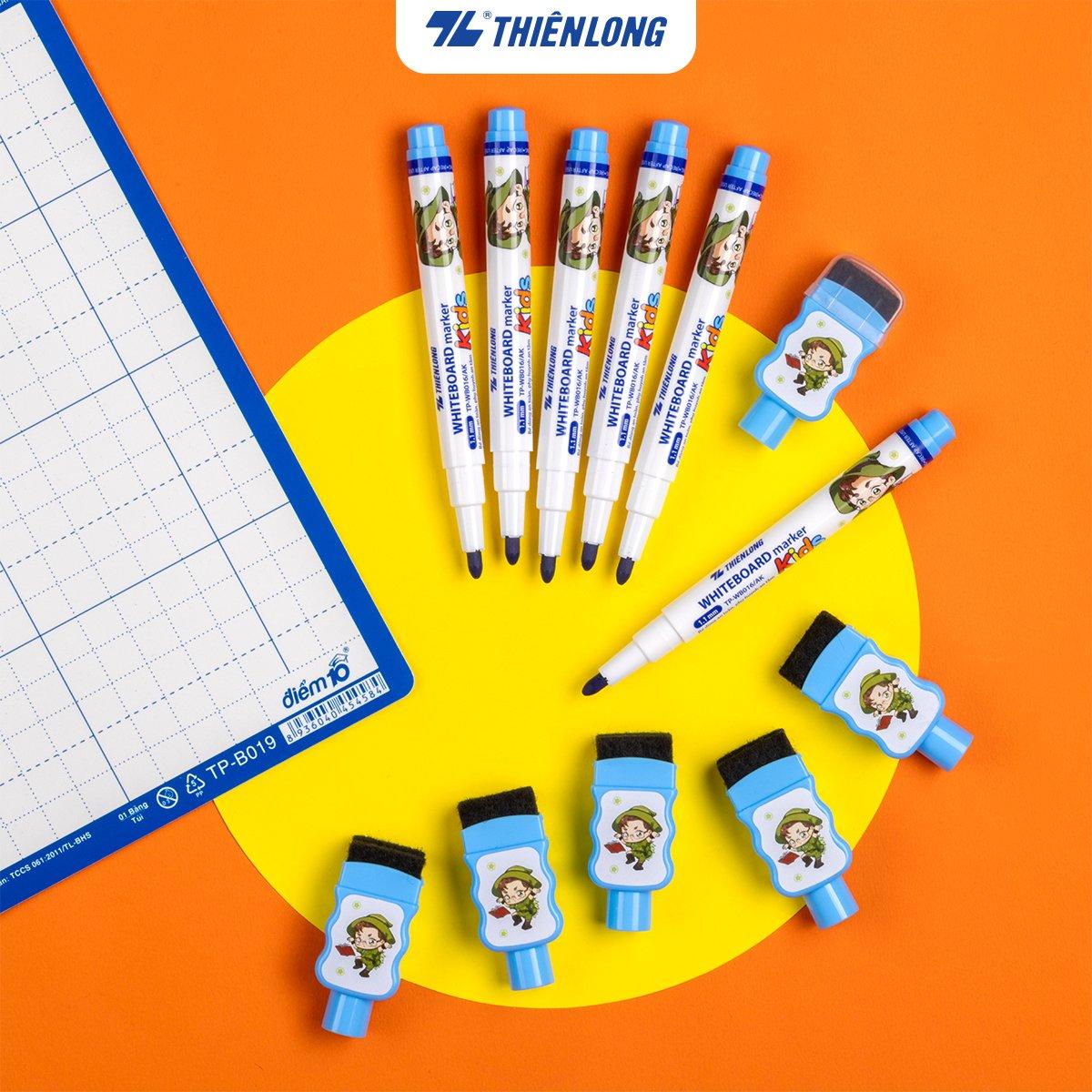 Bút lông bảng - Whiteboard Marker for Kids Thiên Long TP-WB016/AK - Nét viết 1.1mm Không Xylene - Nhân vật Akooland thế giới học cụ thần kỳ