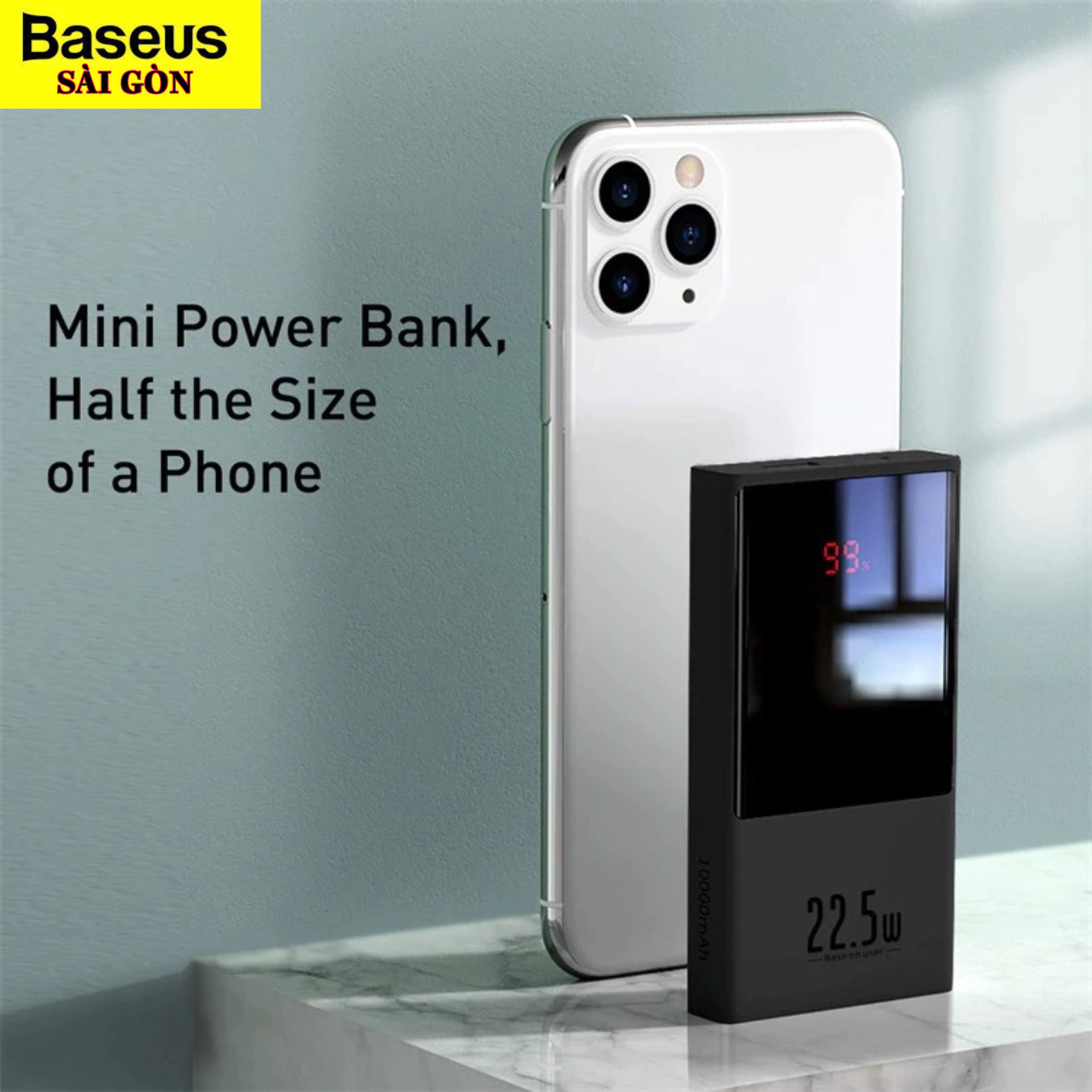 Pin dự phòng sạc nhanh 22.5W Baseus Super Mini Digital Display Power Bank ( 10000mAh / 20000mAh, màn hình LED)- Hàng chính hãng