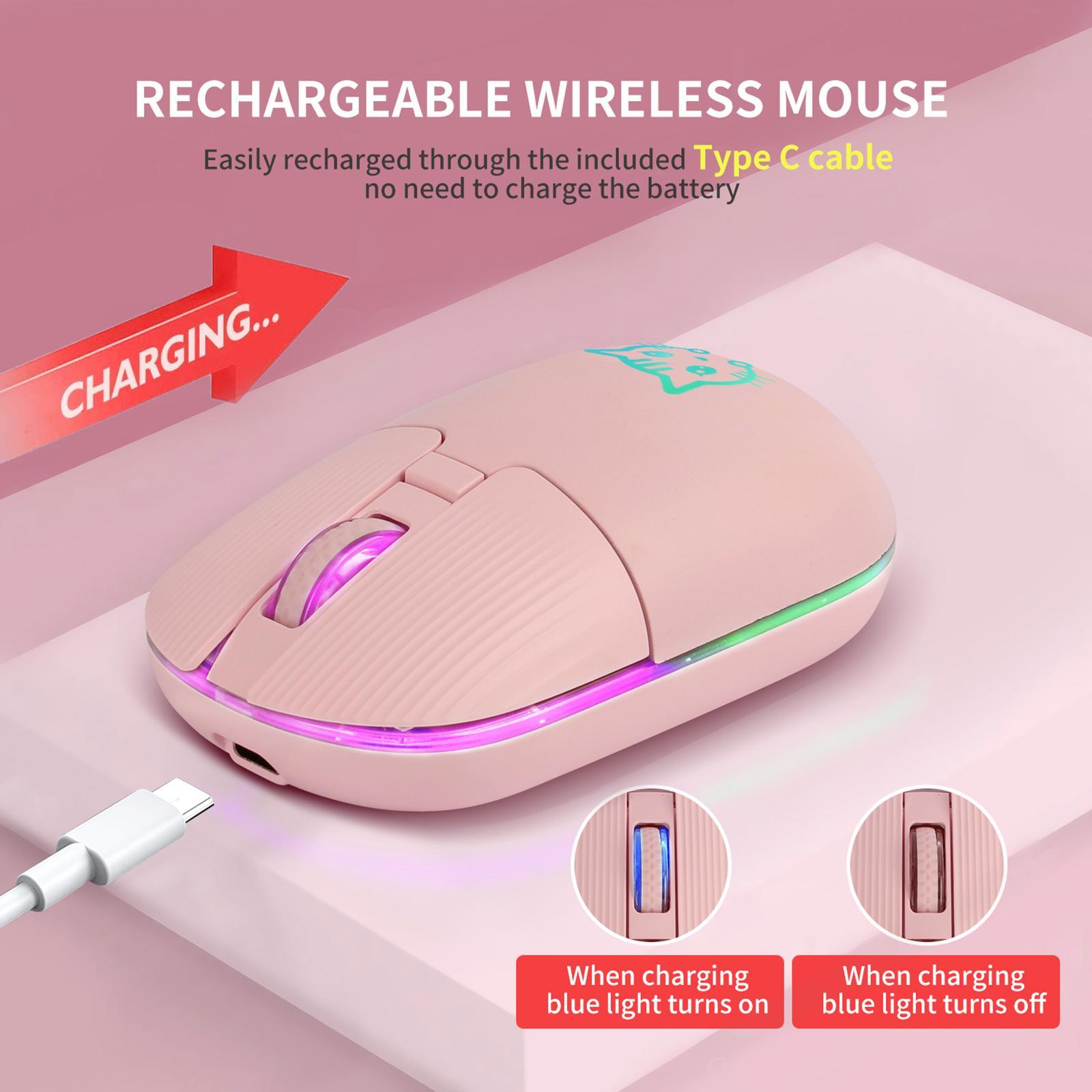 Optical Mouse Cordless Mice Silent Mice Lightweight for Office PC for