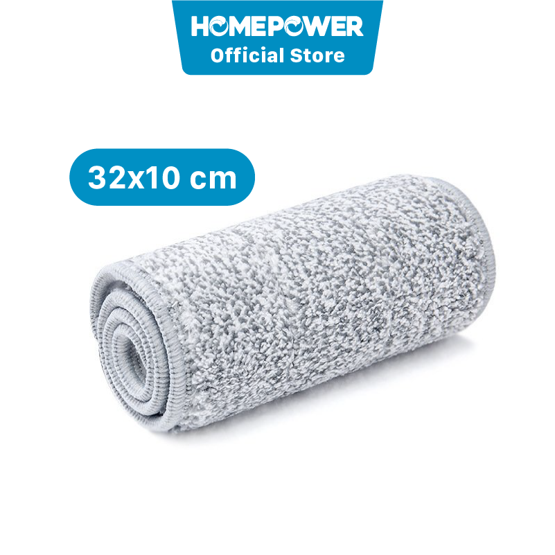 Miếng lau nhà sợi Microfiber cao cấp 32x10 cm - Bông lau thay thế cho cây lau nhà Homepower CS-01