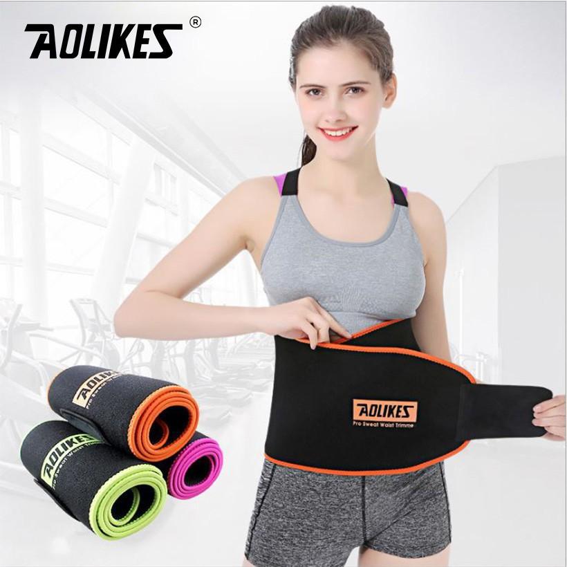 Đai lưng nữ bản to cuốn eo giảm mỡ bụng chính hãng Aolikes AL 7980 tập gym, yoga magic