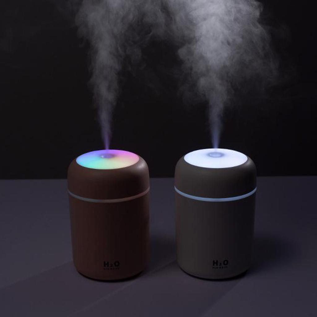USB Essential Oil Diffuser Air Humidifier Gray + 5pcs Cotton Filter Sticks
