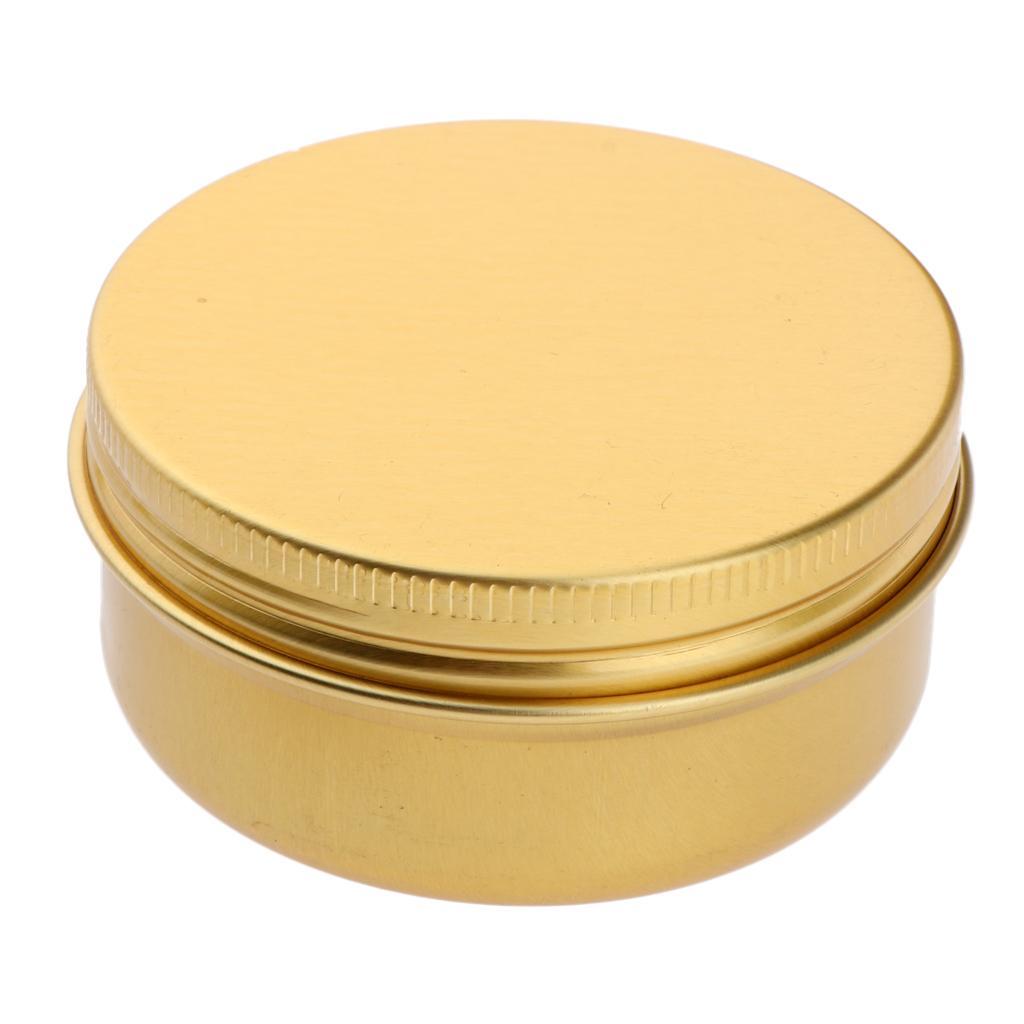 10x Empty Cosmetic Cream Lotion Jar Pot Aluminum Case Tins for Travel 100ml