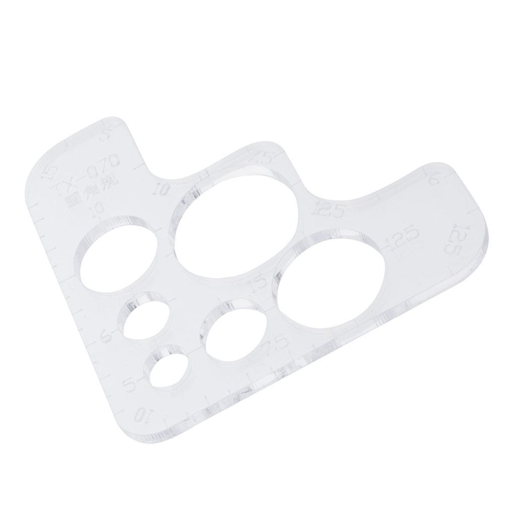 Clear Acrylic Leather Craft DIY Wallet &  Pattern Template Tools