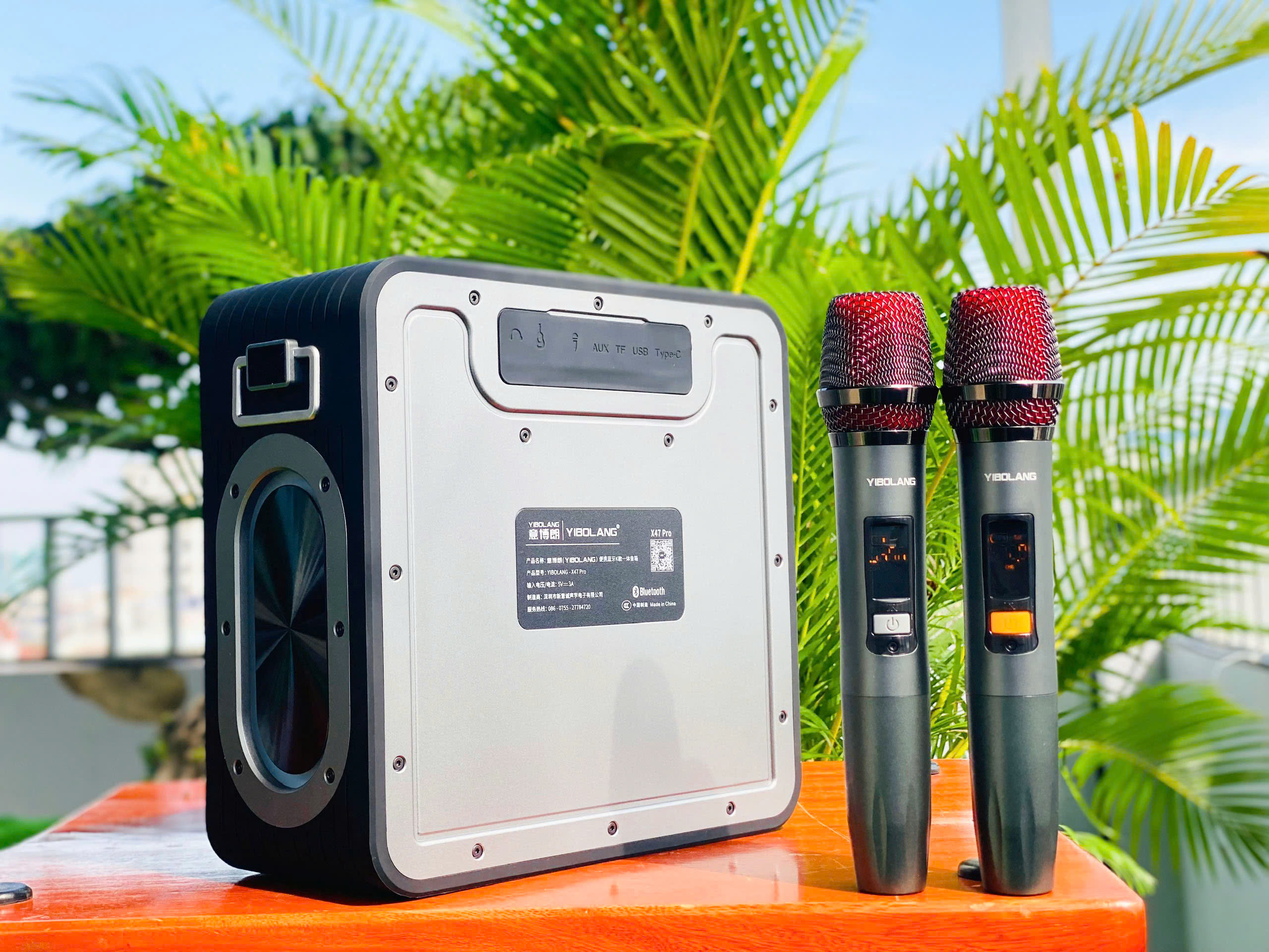 Loa Xách Tay Bluetooth MTMAX X47 Pro, Công Suất 200W Mạnh Mẽ, Kết Nối Đa Dạng, Đi Kèm 2 Micro Không Dây Cao Cấp, Chuyên Karaoke Gia Đình, Phòng Trà, Quán Bar, Dã Ngoại Tiện Lợi . Hàng chính hãng