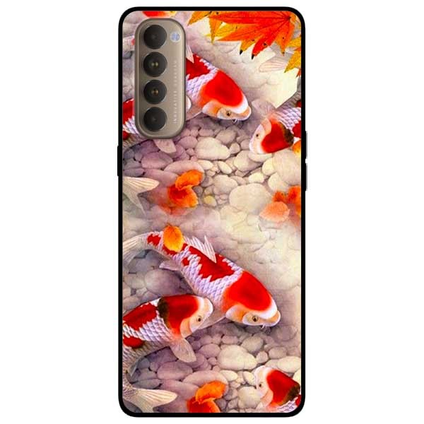 Ốp lưng dành cho Oppo Reno 4 Pro mẫu Chú Cá Chép Nhật