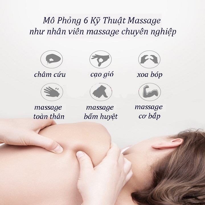 Máy massage cổ vai gáy loại tốt của Nhật, Máy mát xa xung điện cao cấp chuyên mat xa co vai gay có 5 đầu matxa rung, chườm nóng hồng ngoại, ôm sát cổ, mát xa an toàn, hiệu quả