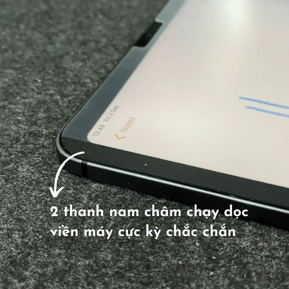 Dán Paperlike Cho IPAD Nam Châm Magnetic WIWU Cho Cảm Giác Viết Vẽ Như Giấy Thật, Không Cần Gỡ Kính Cường Lực - Hàng Chính Hãng