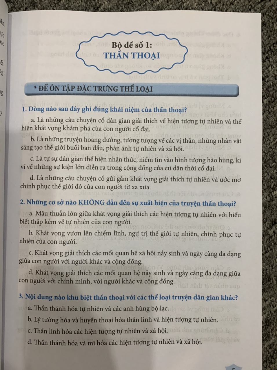 Hình ảnh Đề ôn luyện và kiểm tra ngữ văn 10 ( Dùng ngữ liệu ngoài sgk)