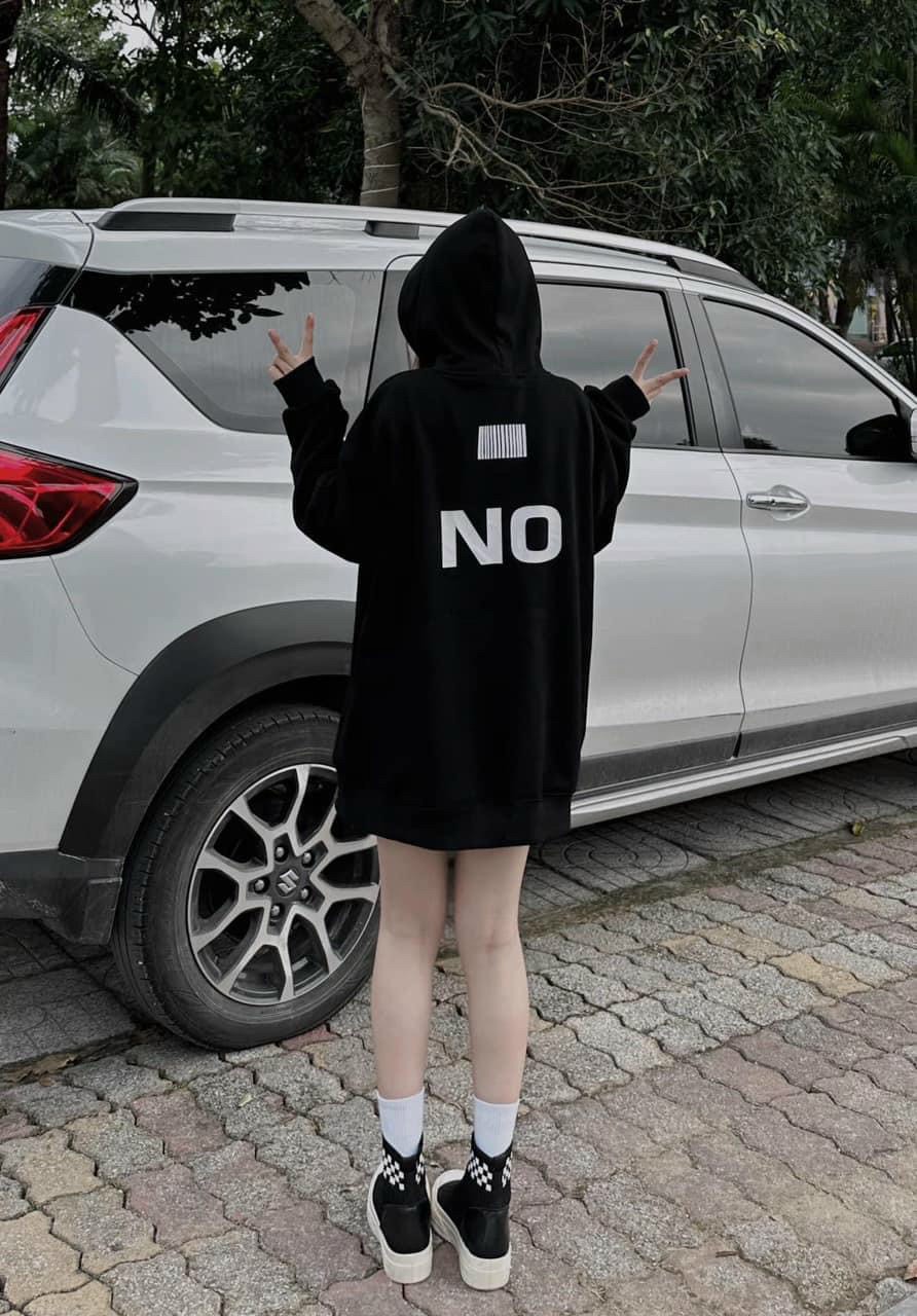 Áo Khoác Hoodie Nam Nữ Họa Tiết Chữ YES - NO Phản Quang Chất Nỉ Mềm Mịn Cao Cấp TP