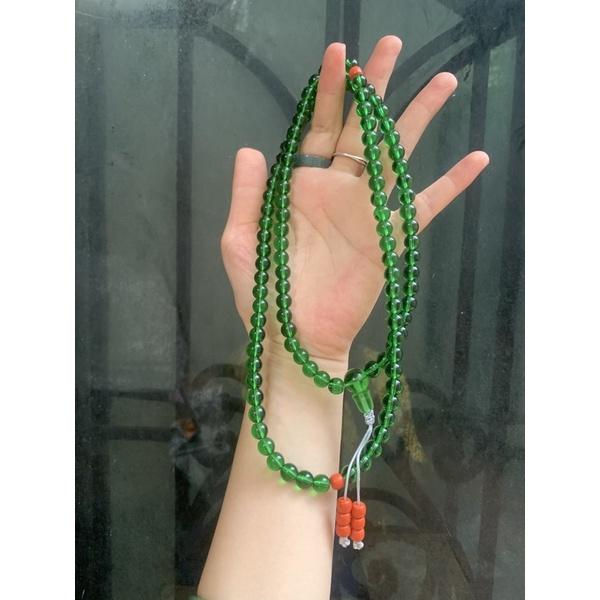 Chuỗi liuli xanh lá Tara 108 hạt