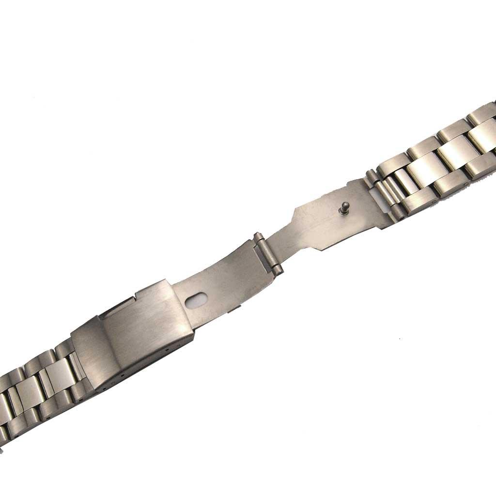 Silver Solid Stainless Steel Replacement Bracelet Wristwatch Band Strap