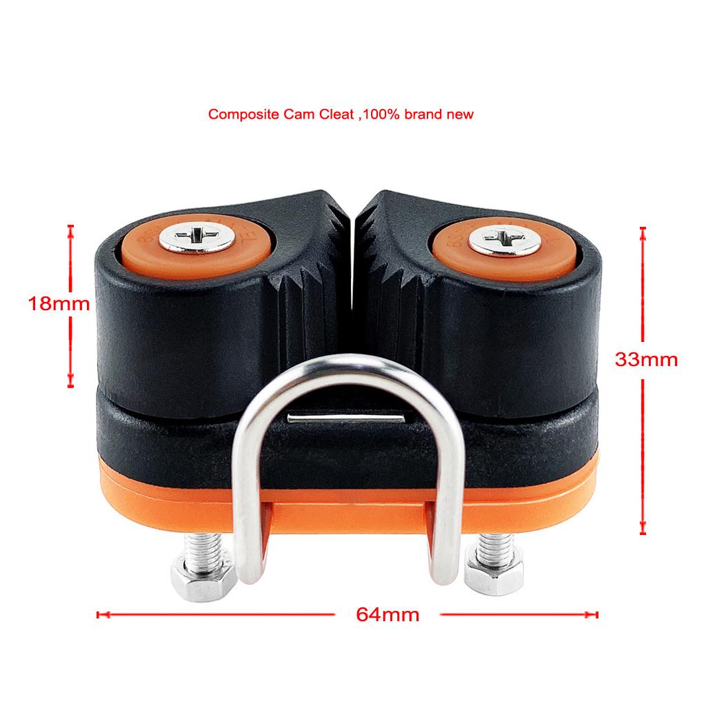4pcs Composite Sailboat Cam Cleat Kayak Anchor Cam Cleat for 3-12mm Rope