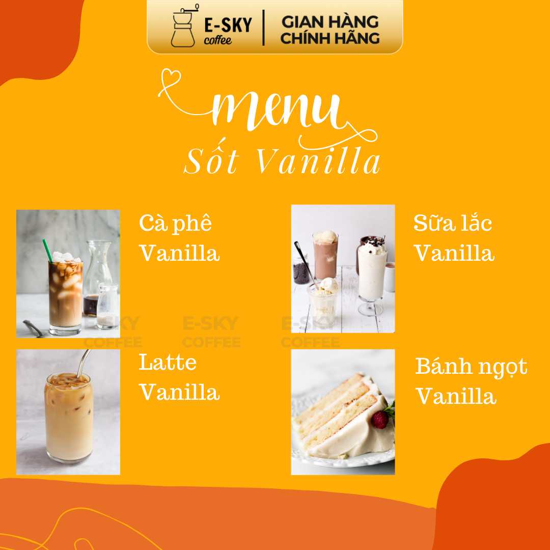 Sốt Vani Pomona Vanilla Sauce Nguyên Liệu Pha Chế Cà Phê Trà Sữa Hàn Quốc Chai 2kg