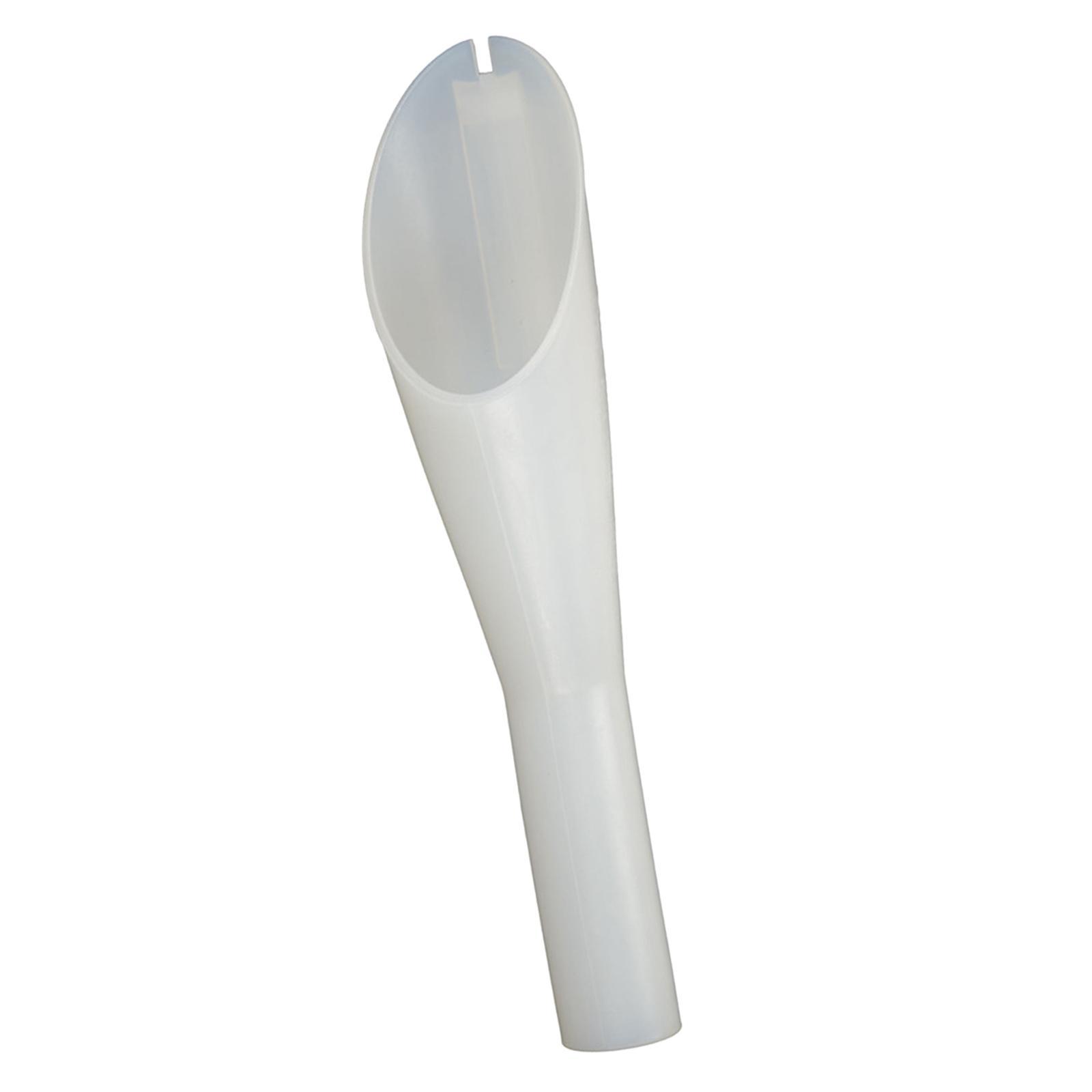 Capless Fuel Funnel Car Oil Funnel for 8U5A17B068BB, 8U5A White