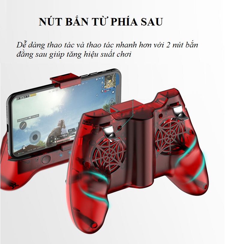 Quạt Tàn Nhiệt Gaming 3IN1 Tích Hợp Tay Cầm Chơi Game Và Loa Bluetooth F-03