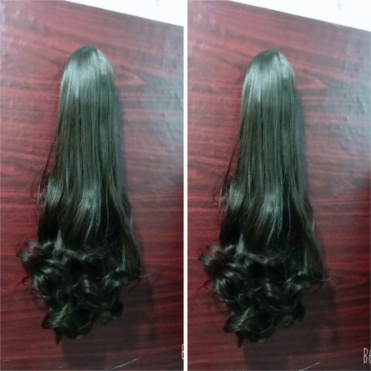 Tóc giả ngoặm xoăn, cam kết y hình siêu sang chảnh, giống tóc thật 100%, chất tơ cao cấp, chịu nhiệt tốt có thể bấm, uốn, duỗi, gội
