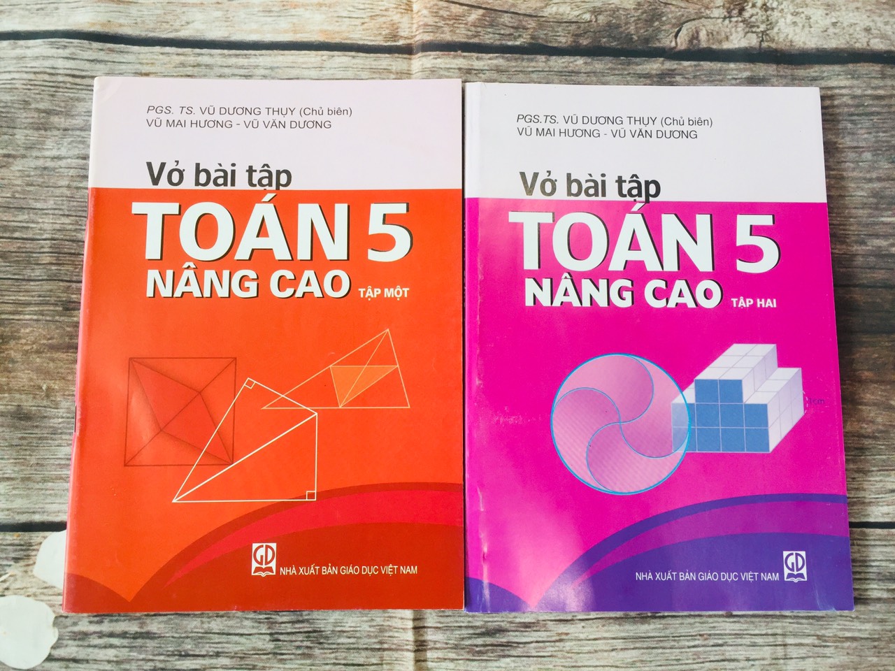 Sách - Combo Vở bài tập Toán nâng cao lớp 5 ( 2 tập ) : Vũ Dương Thụy