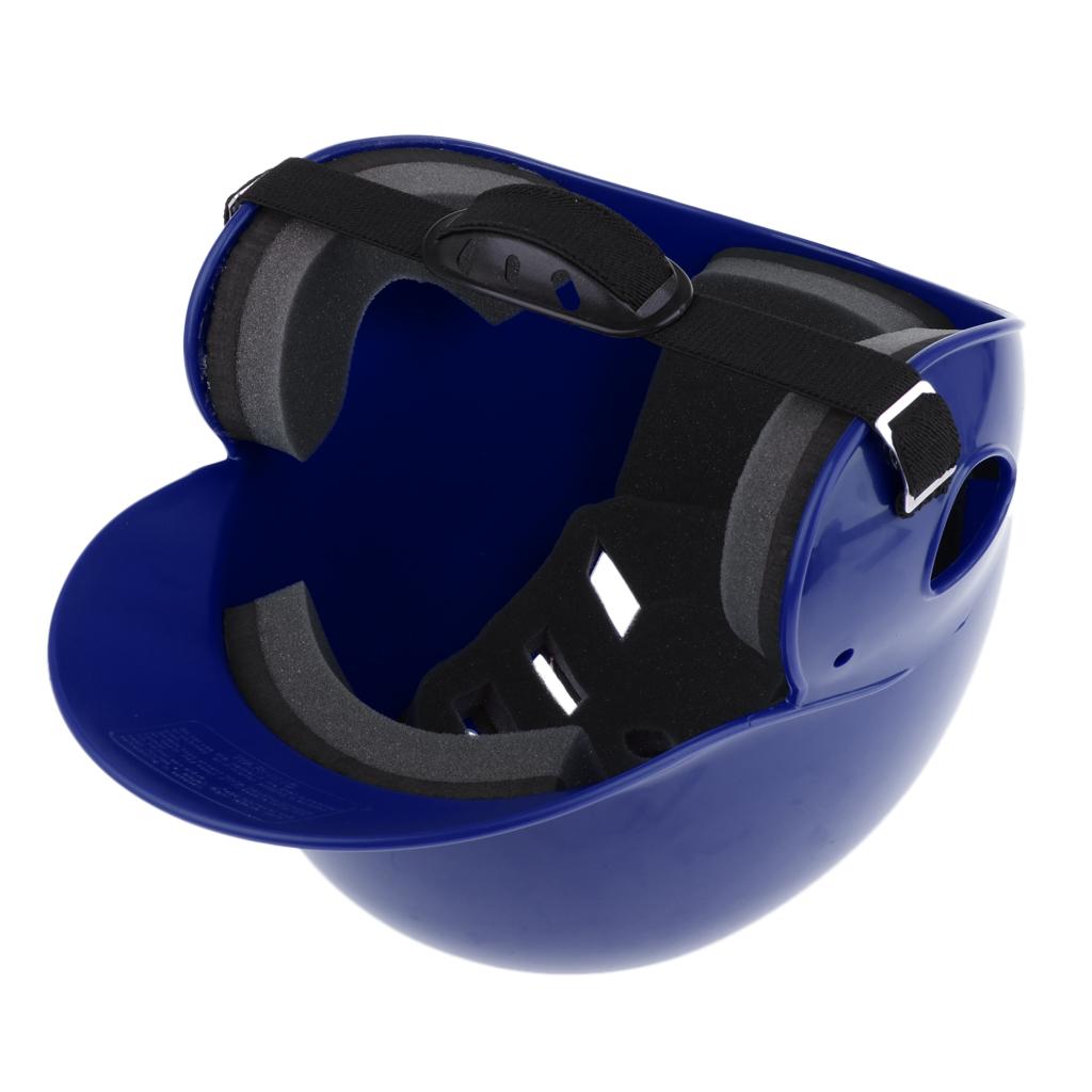 Professional Baseball Softball Cather Helmet Double Lap Batting Helmet blue