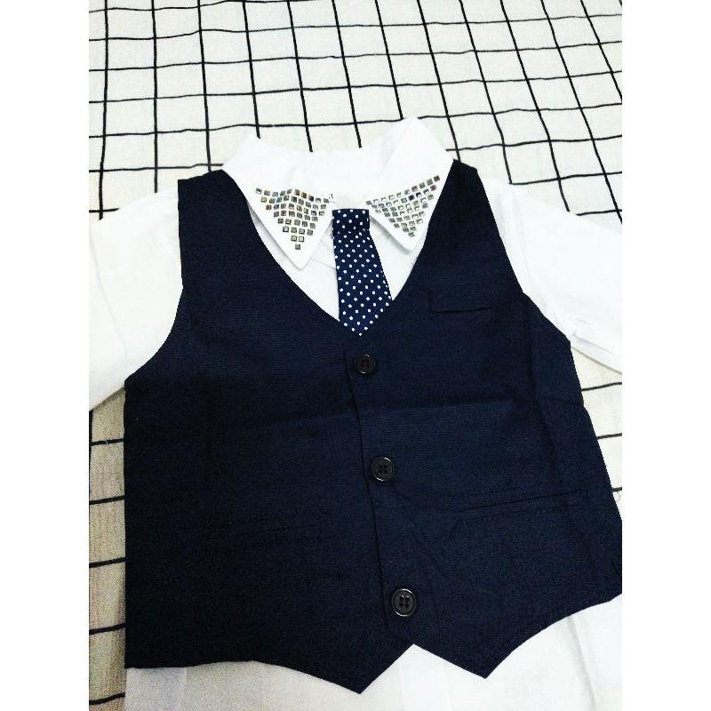 Set vest công tử cho bé trai