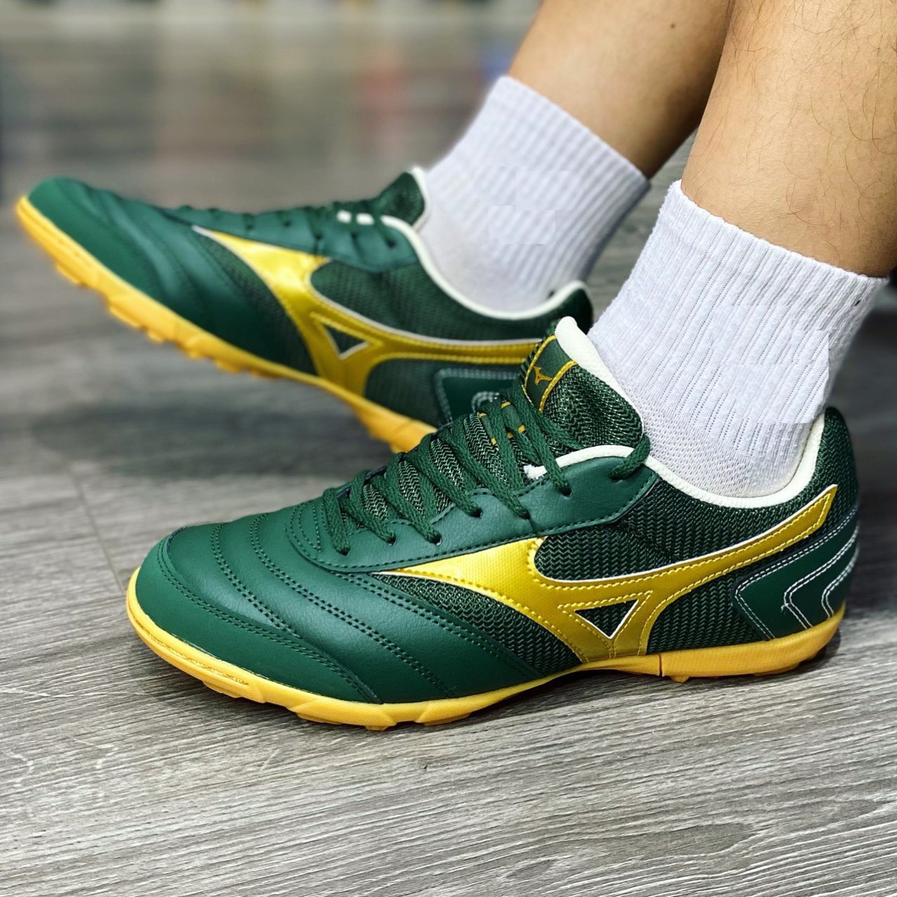 Mizuno Mrl Sala Club - Q1GB230373 - Xanh Rêu/Vàng