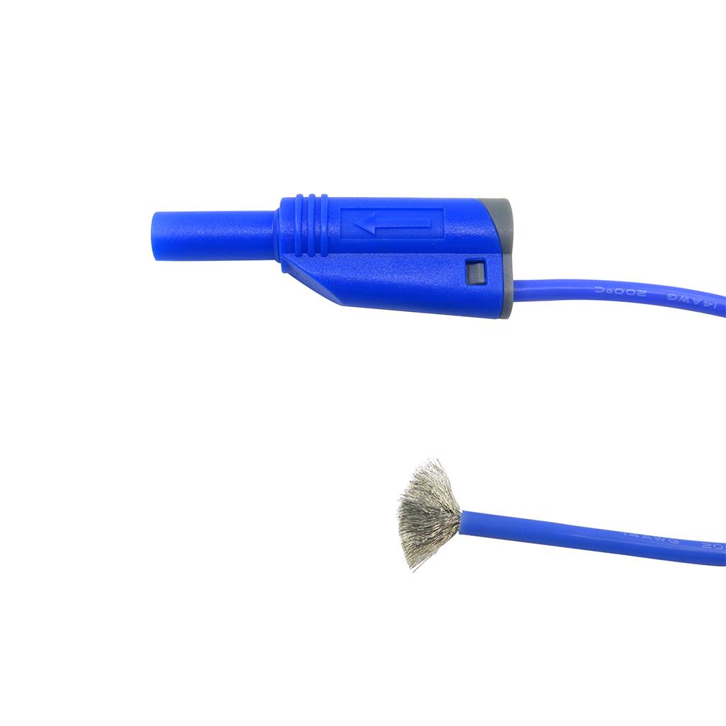 5Pcs 1M 4mm 14AWG Silicone Banana to Banana Plug Test Probe Lead Wir 5 Color