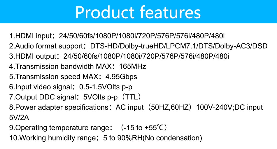 Bộ khuếch đại tín hiệu HDMI qua LAN 60m VAA-S21-S, HDMI to RJ45 - Hàng Chính Hãng