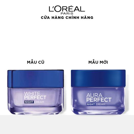 Kem Dưỡng Trắng, Đều Màu Da, Mờ Thâm Nám Chuyên Sâu Ngày Và Đêm L'Oreal White Perfect Cream