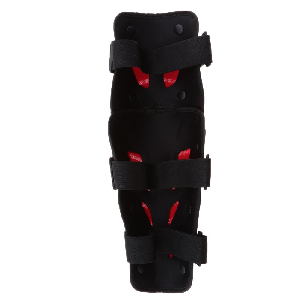 Motorcycle Motocross Racing Knee Shin Guards Pads Protector Gear Red