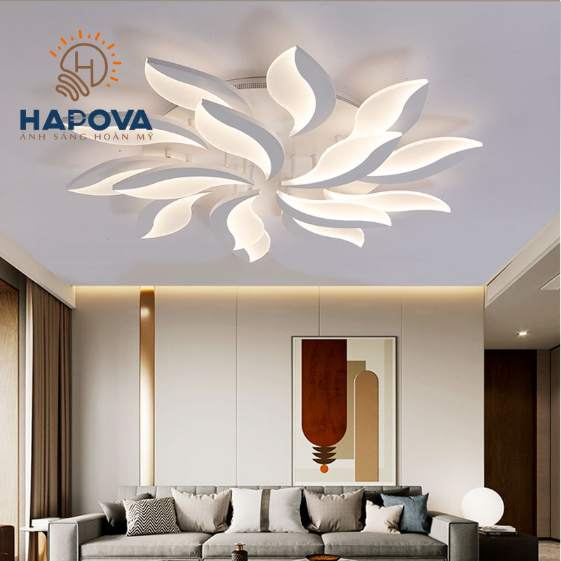 Đèn ốp trần 5 cánh HAPOVA GUMOL 8830 5 cánh/15 cánh