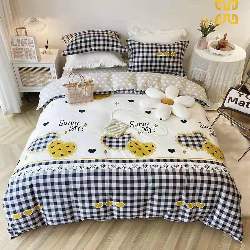 Set Chăn Ga Gối Cotton Living